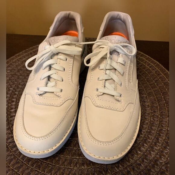 Women's Rockport W2314 Beige Pro-Walkers Vibram Leather Walking Shoes Size 7 EUC - Picture 4 of 11